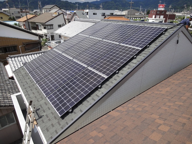 太陽光発電システムを静岡市・Ｋ様宅に導入しました